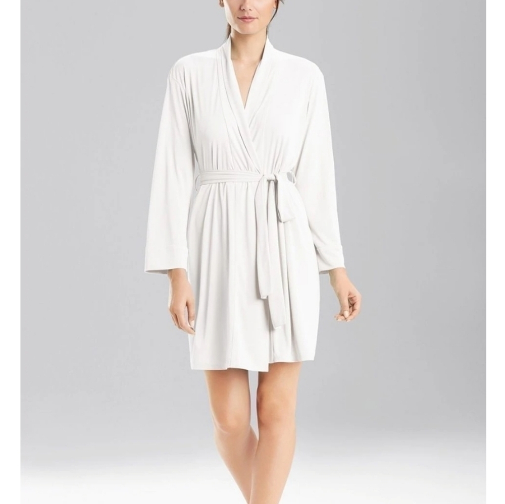 Natori white soft bathrobe size L(10-12)
